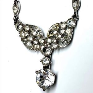 BOGOFF  Rhinestone  Rhodium Plated Choker Necklace